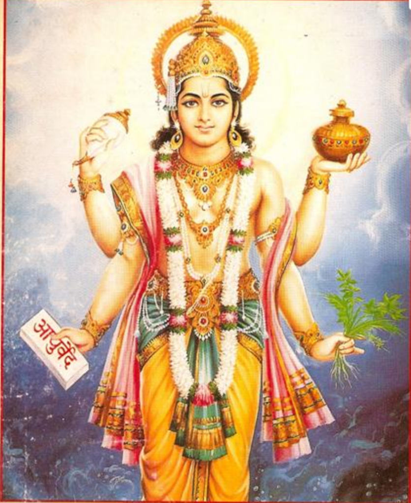 Dhavantari, deity of Ayurveda